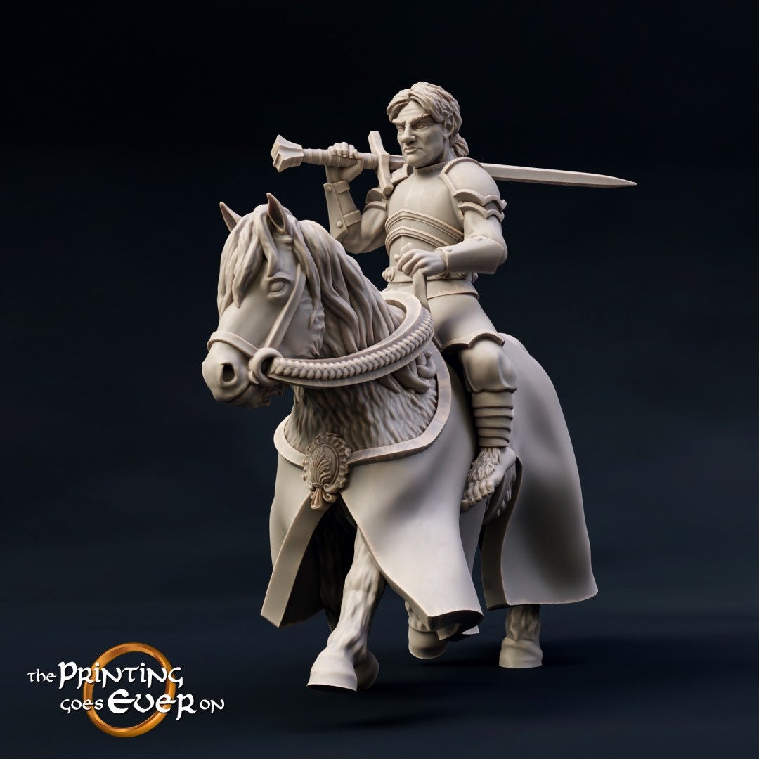 Pavo Tabbart - Halfling - Mounted (sculpted by Print Goes Ever On)