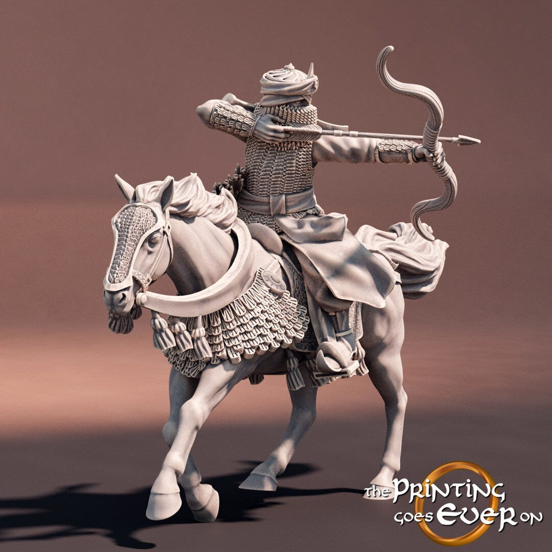 Southerner - Archer Mounted (sculpted by Print Goes Ever On)