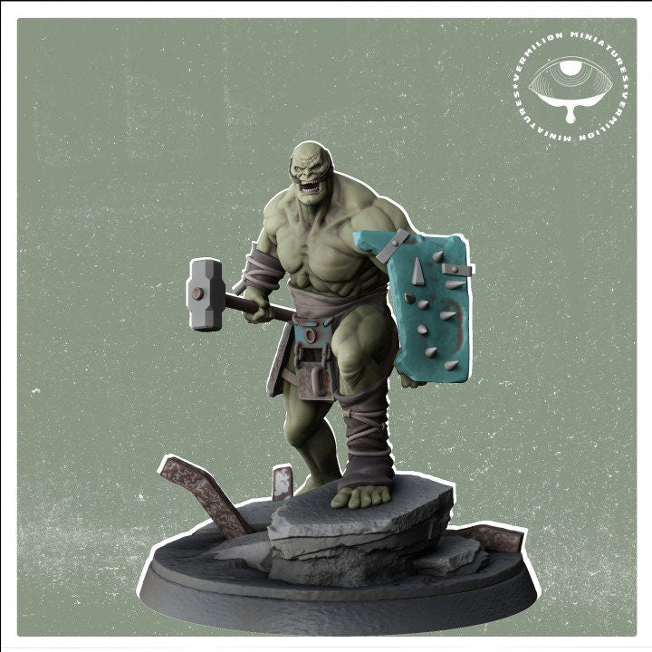 Atomic Mutant with Sledgehammer (Sculpted by Vermillion Miniatures)