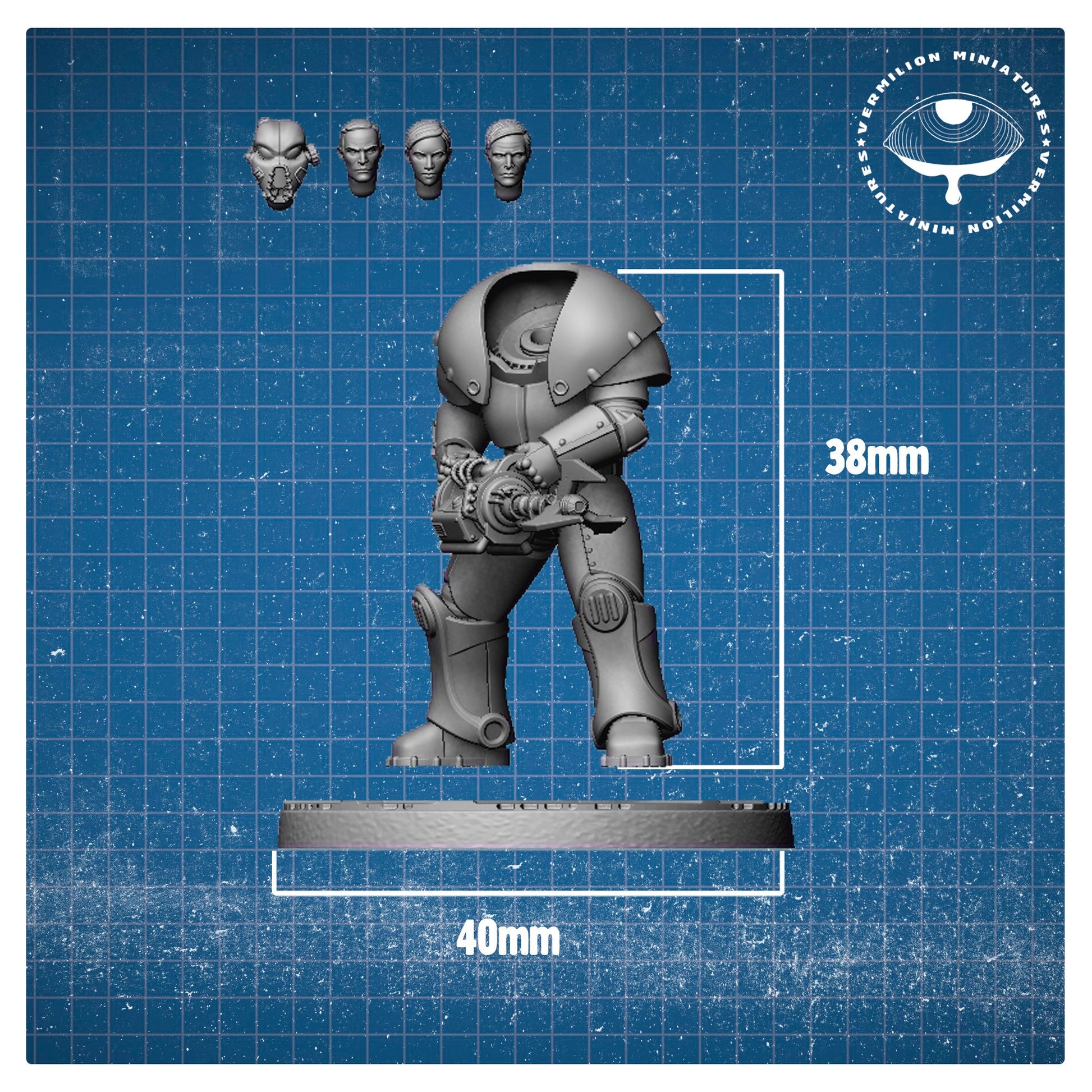 Soldier Heavy - Secret Service (Sculpted by Vermillion Miniatures)