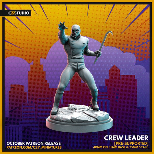 Wrecker / Crew Leader 40mm miniature (sculpted by C27 collectibles) (Crisis Protocol Proxy/Alternative)