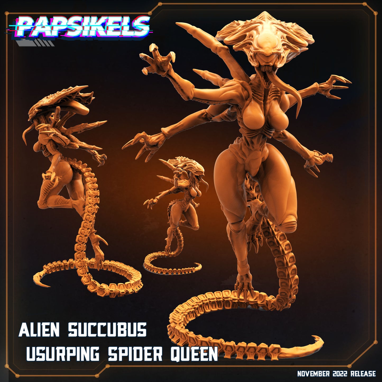 Xenomorph Alien Gigerian Succubus Spider Usurping Queen (sculpted by Papsikels)