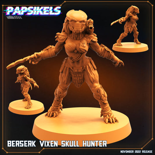 Berserk Vixen Skull Hunter - Predator Fan Art (sculpted by Papsikels)