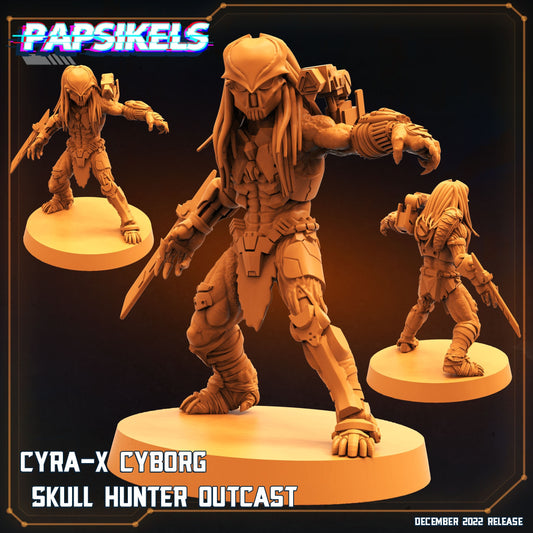 Cyra-X Cyborg Skull Hunter - Alt Predator Warrior (sculpted by Papsikels)