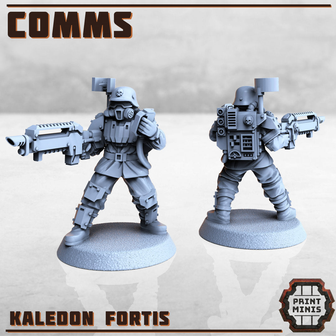 Comms Trooper - Kaledon Fortis (by Print Minis)