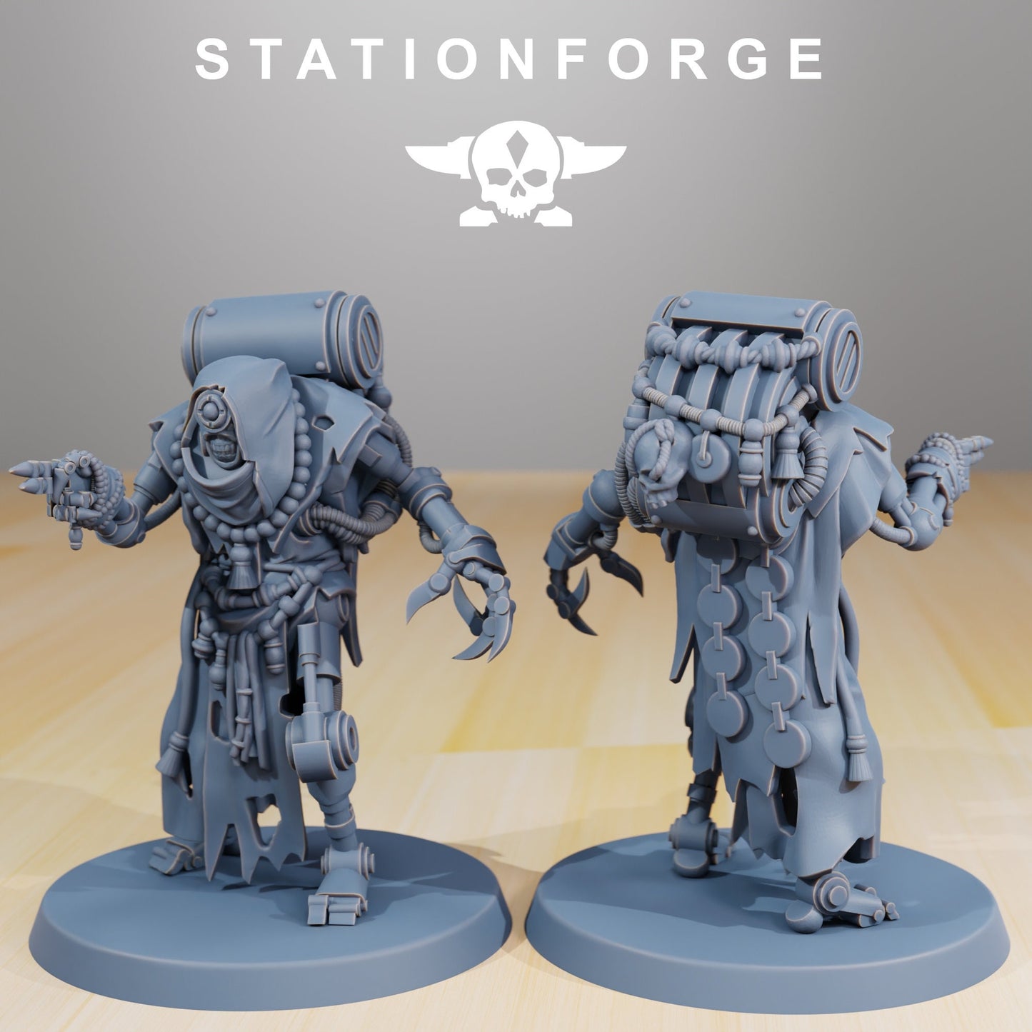 Scavenger Droitex Mk 2 and Wanderer (sculpted by Stationforge)