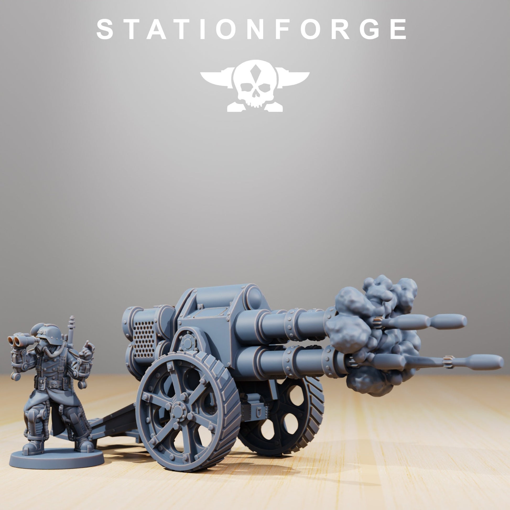 Grim Guard Light Artillery (sculpted by Stationforge)