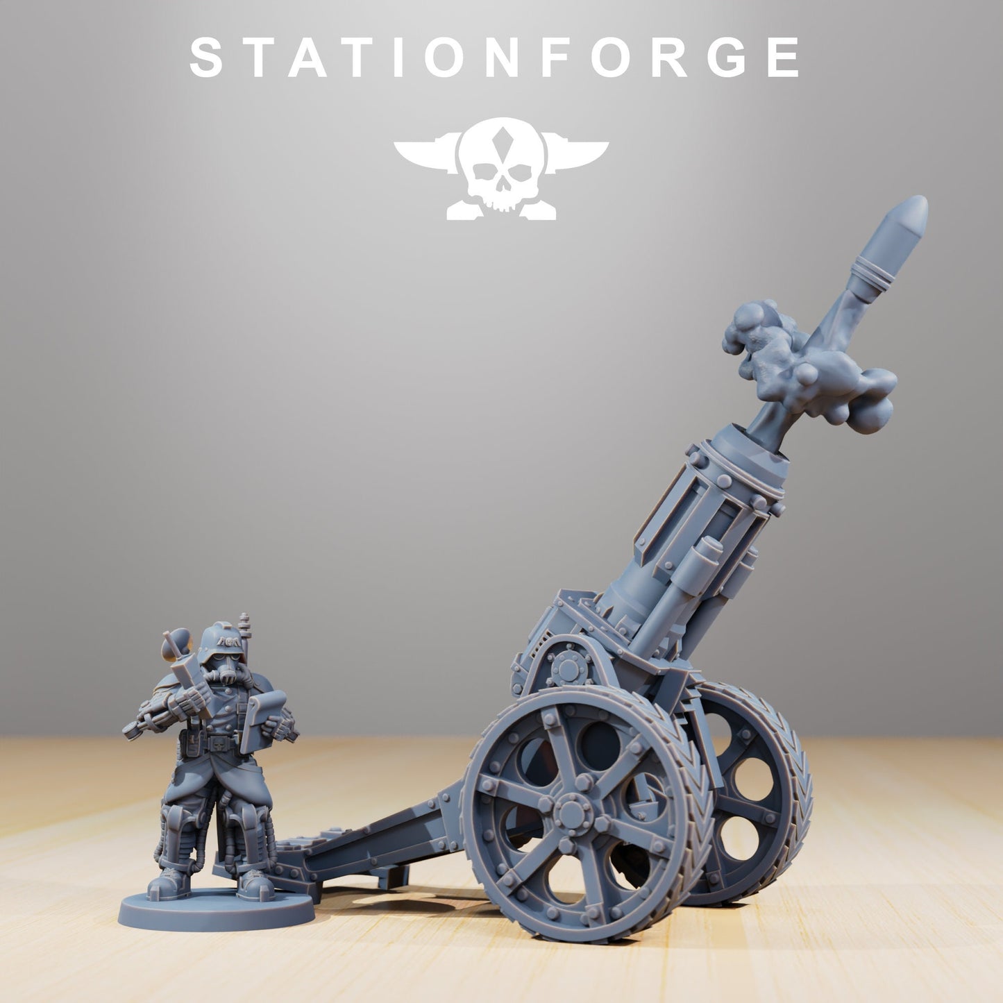 Grim Guard Light Artillery (sculpted by Stationforge)