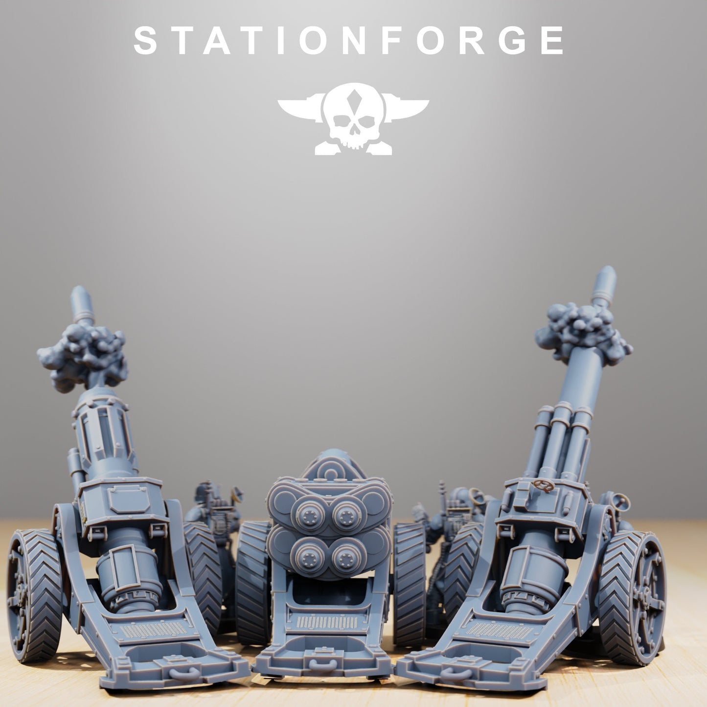 Grim Guard Light Artillery (sculpted by Stationforge)