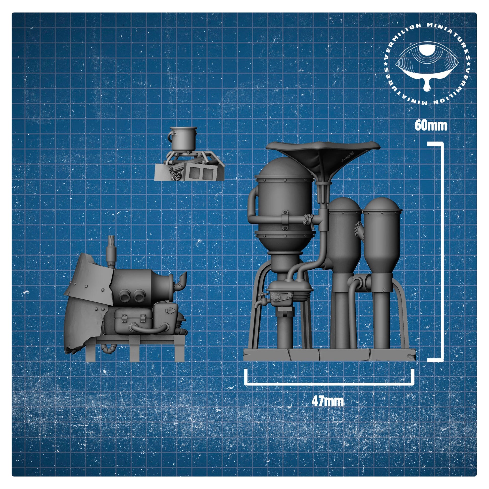 Wastelanders - Terrain set (Sculpted by Vermillion Miniatures)