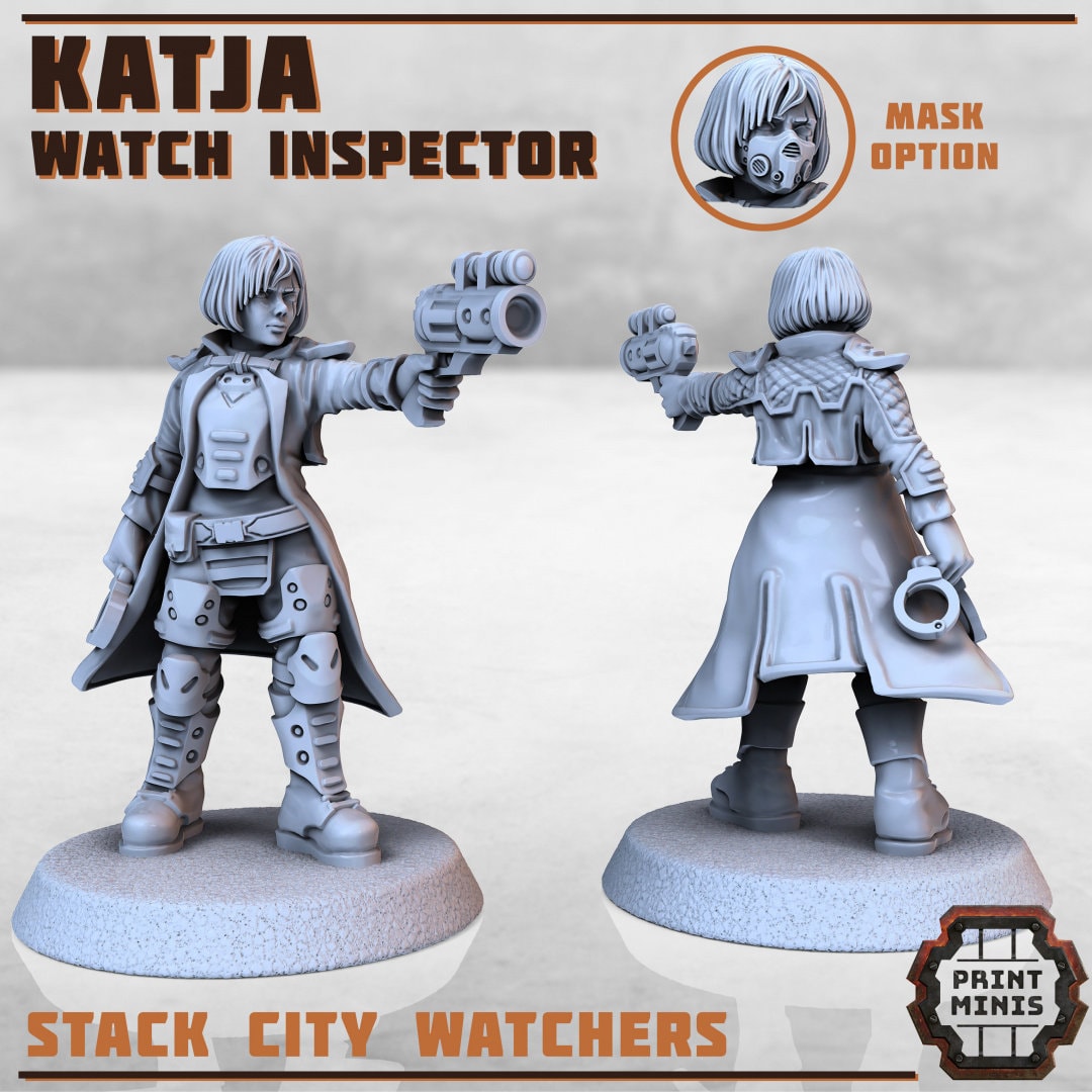 Katja - City Watch Inspector (by Print Minis)