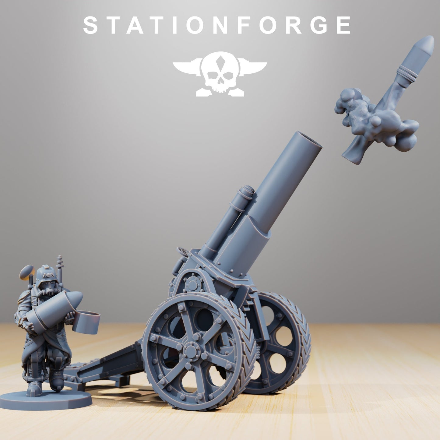 Grim Guard Light Artillery (sculpted by Stationforge)