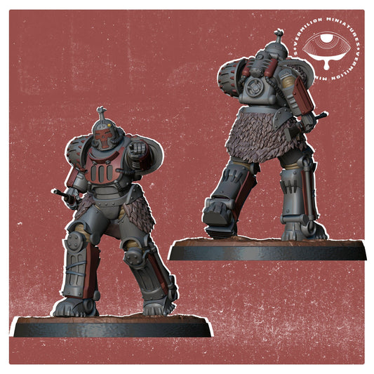 Power Armour Warrior Type - Red Rock Raiders (Sculpted by Vermillion Miniatures)