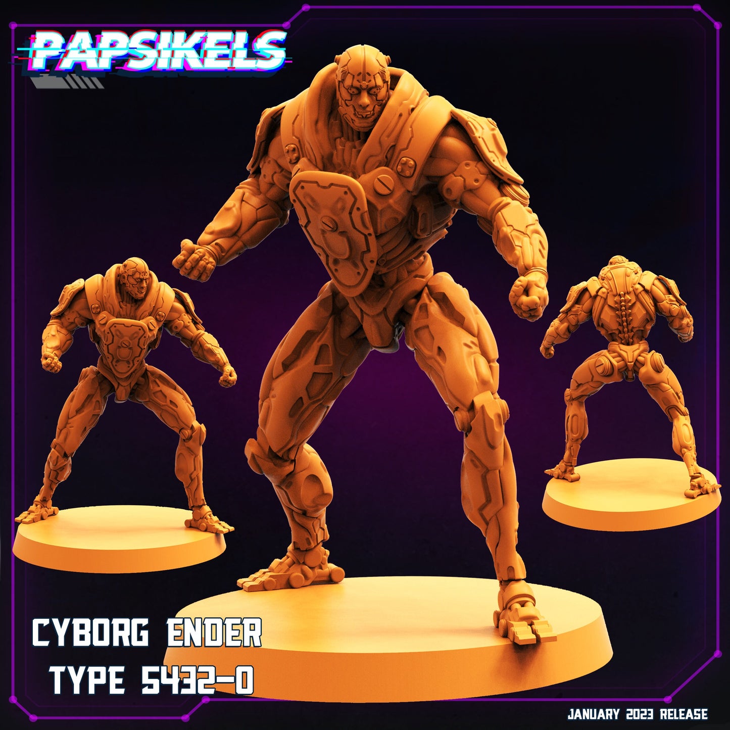 Cyborg Ender Type 5432-0 (40mm base) (sculpted by Papsikels)