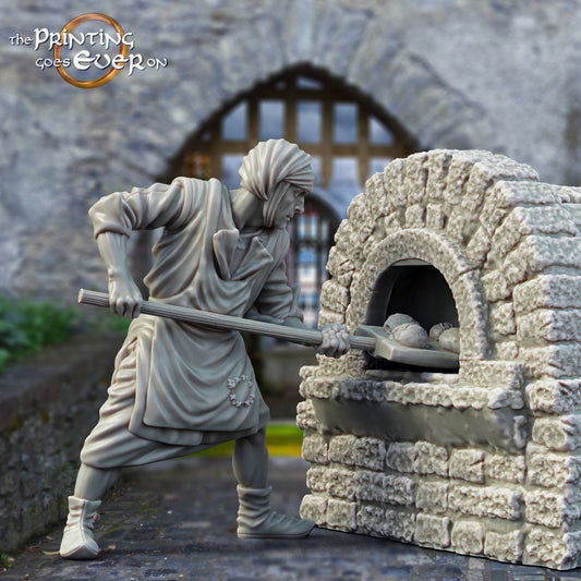 Gonthan Citizen - Baker & Oven (sculpted by Print Goes Ever On)