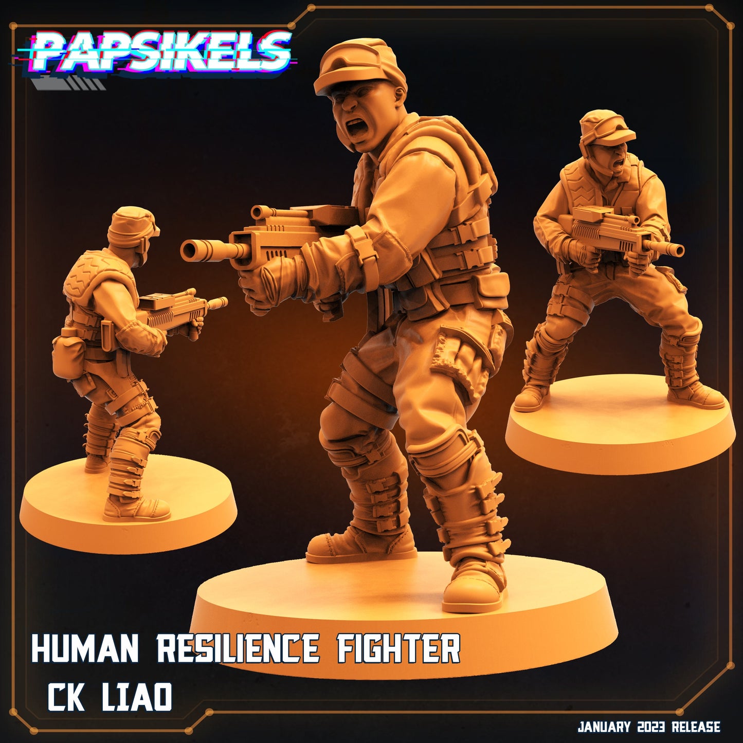 Human Resilience Fighter - CK Liao (sculpted by Papsikels)