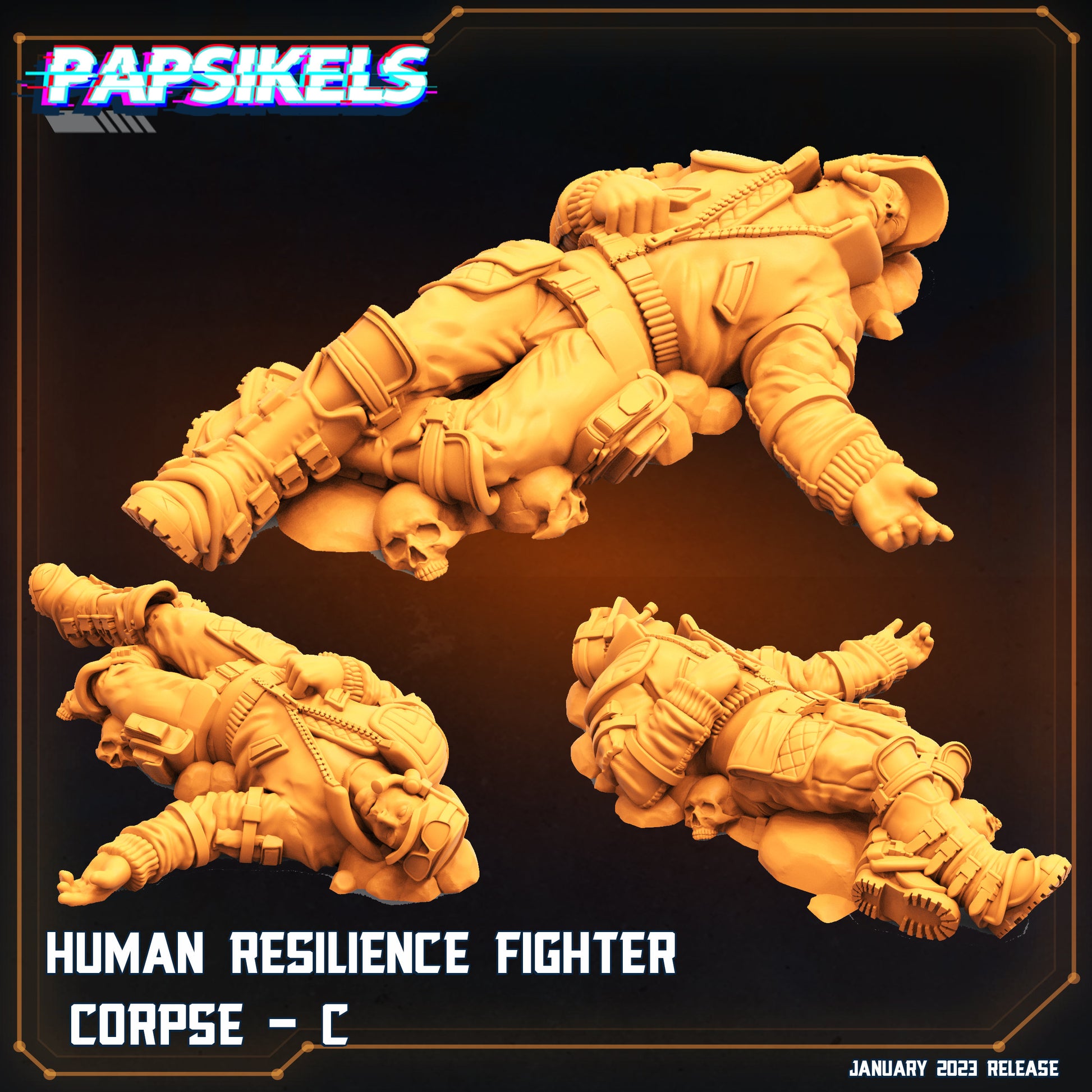 Human Resilience Fighter Corpse C (sculpted by Papsikels)