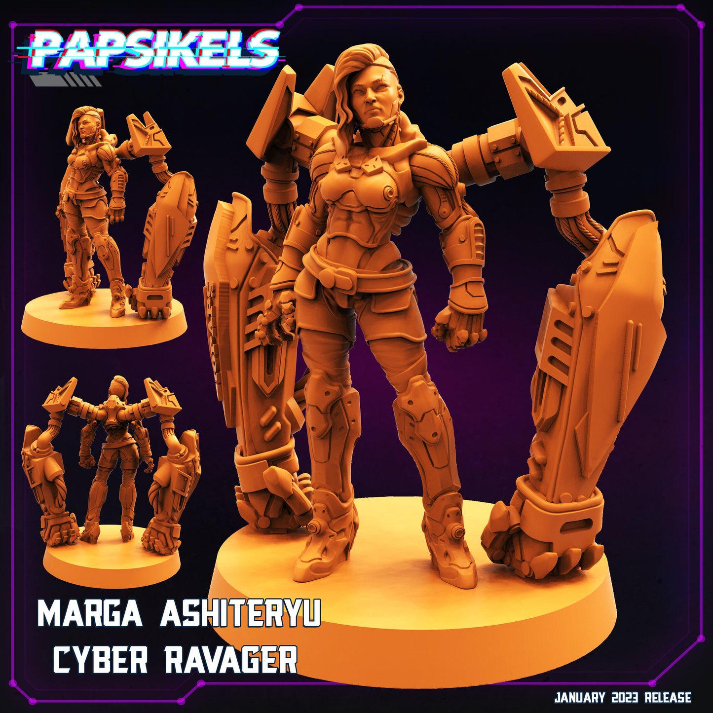 Marga Ashiterya Cyber Ravager (sculpted by Papsikels)