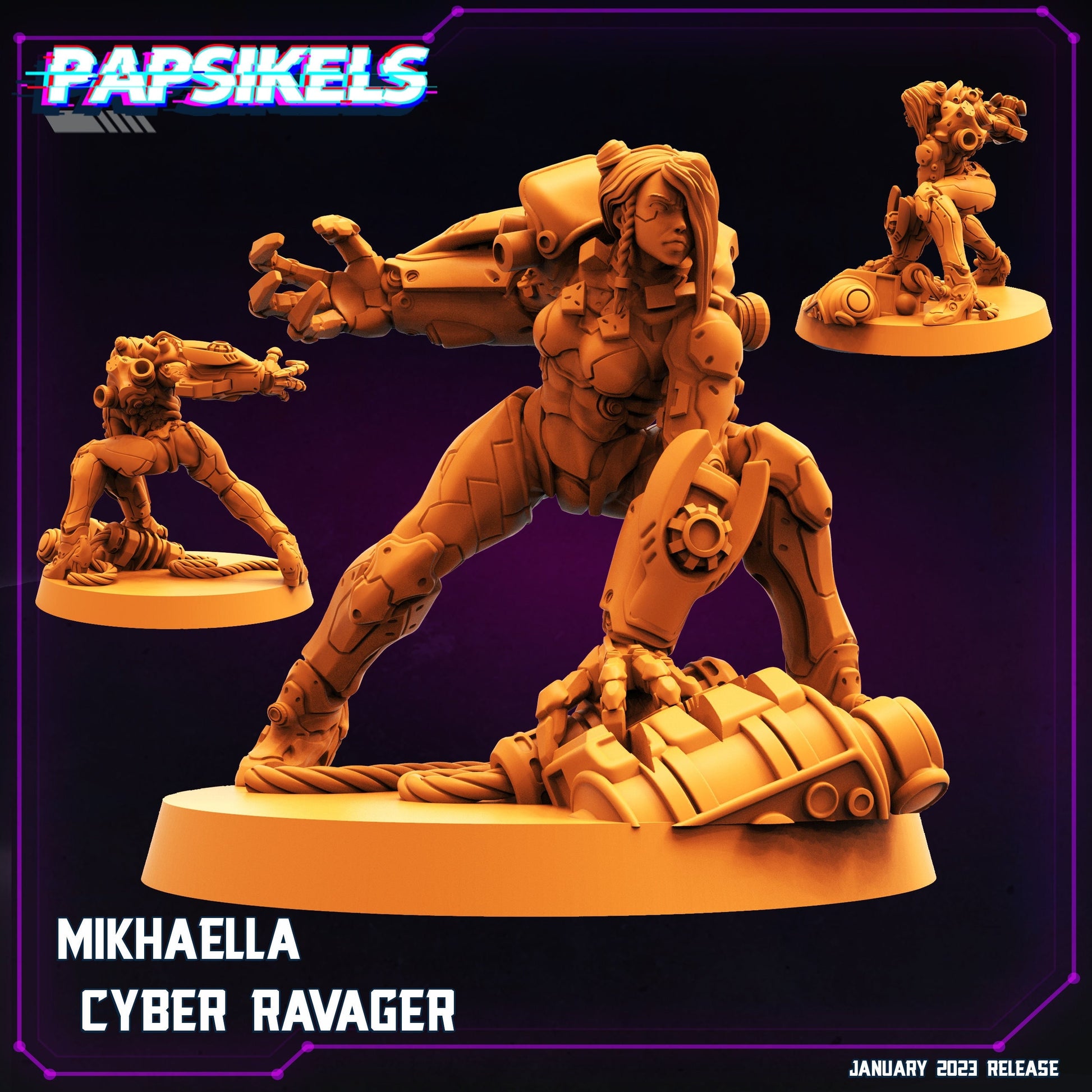 Mikhaella Cyber Ravager (sculpted by Papsikels)