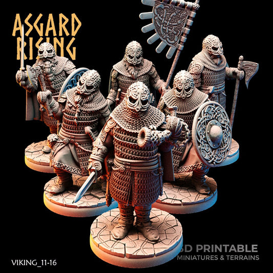 Viking Huscarls (6) (Sculpted by Asgard Rising)