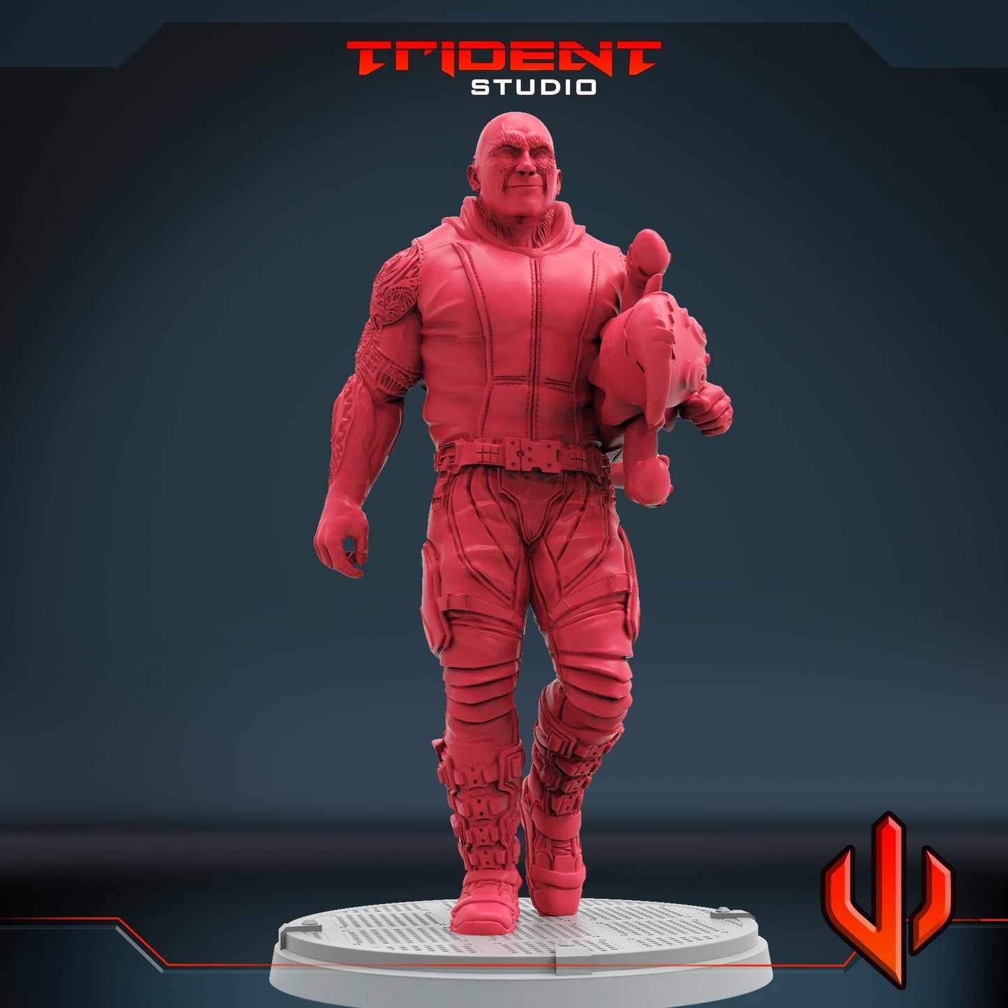 Xmas Drax (Fan art sculpted by Trident Studio) (Crisis Protocol Proxy/Alternative)