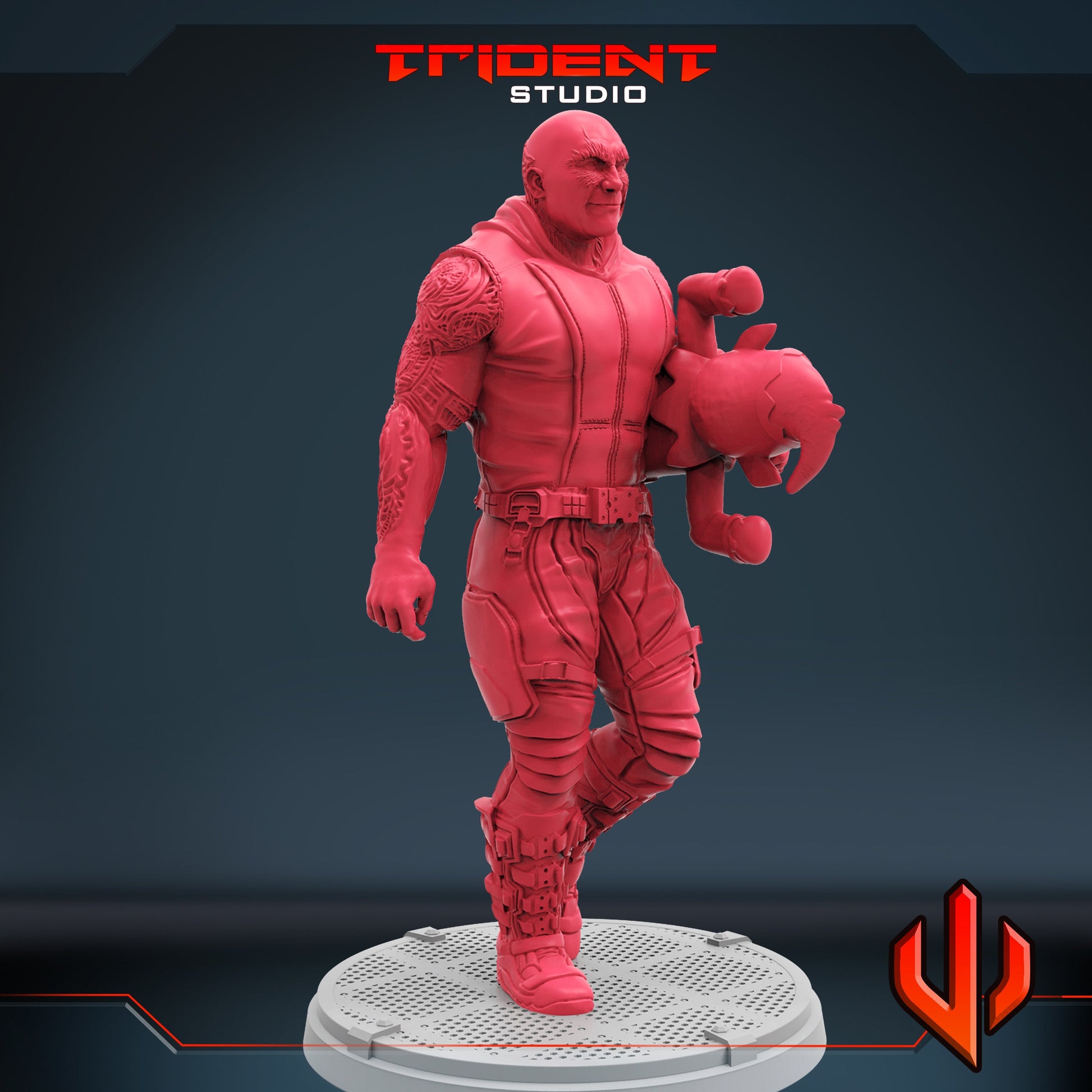 Xmas Drax (Fan art sculpted by Trident Studio) (Crisis Protocol Proxy/Alternative)