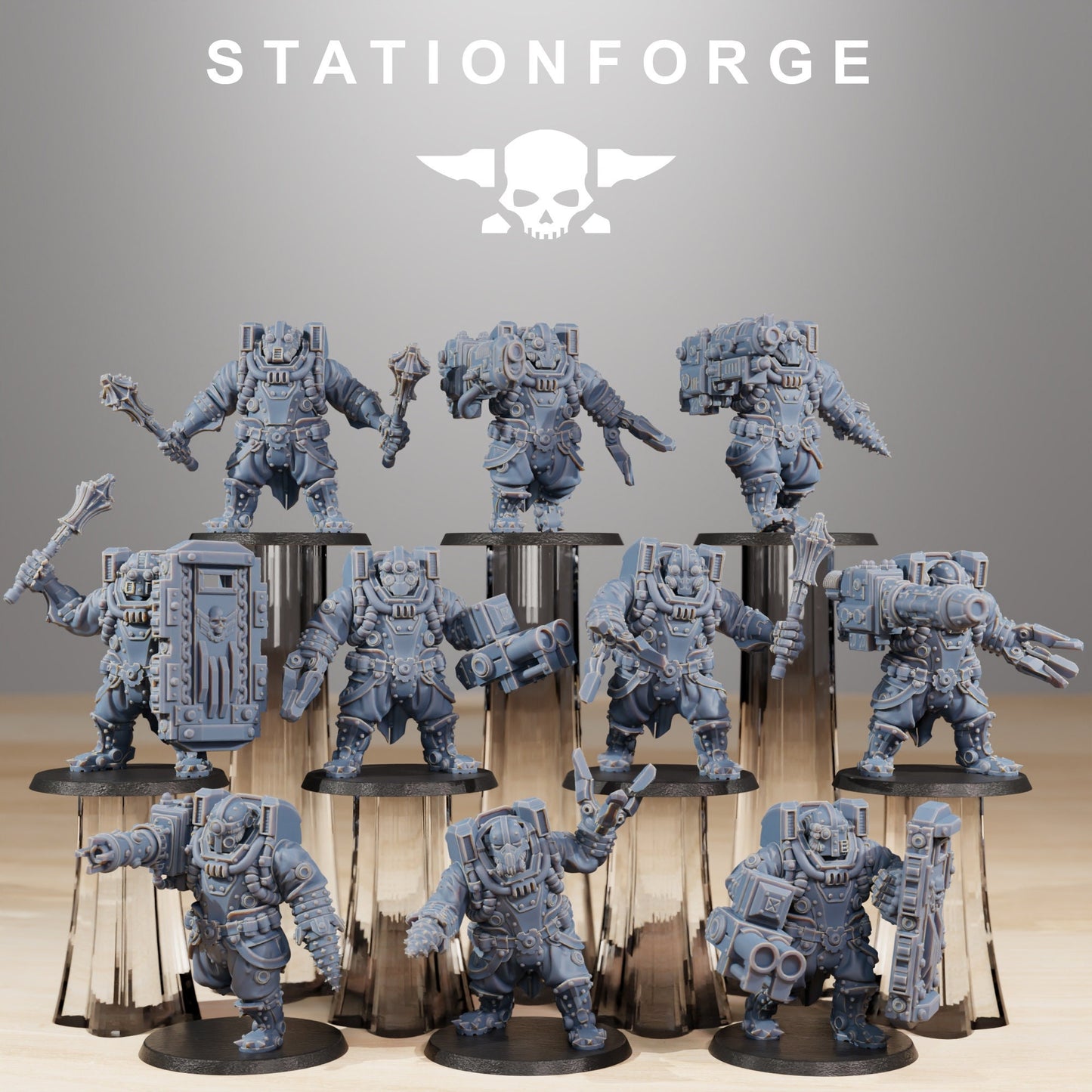 Scavenger Frontliners Heavy Support - set of 10 (sculpted by Stationforge)