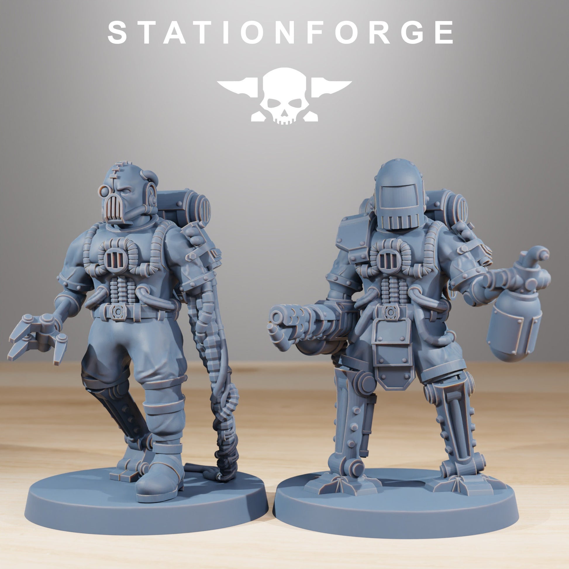 Scavenger Cyborgs - set of 10 (sculpted by Stationforge)