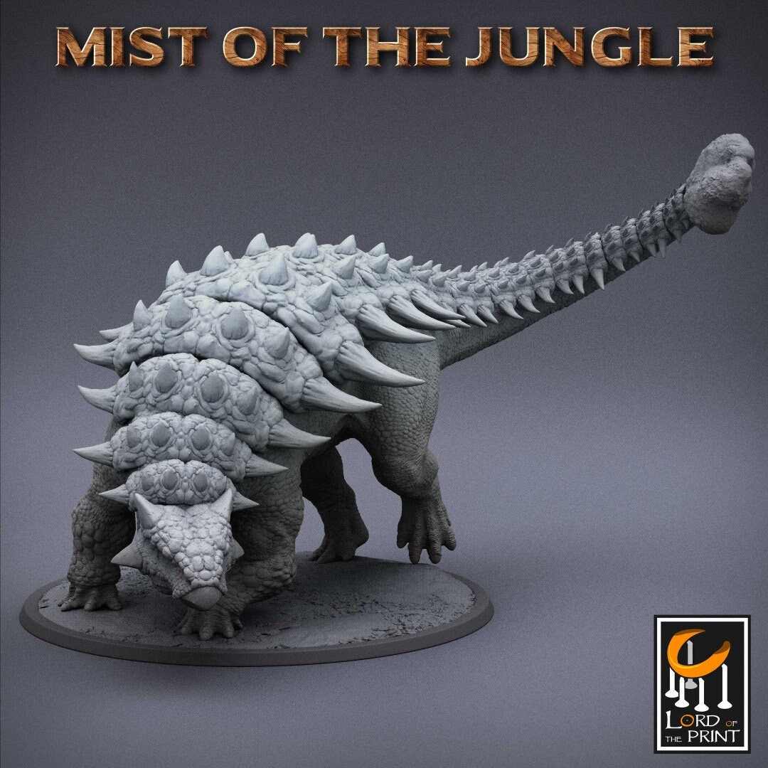 Ankylosaurus - Attacking (Sculpted by Lord of the Print)