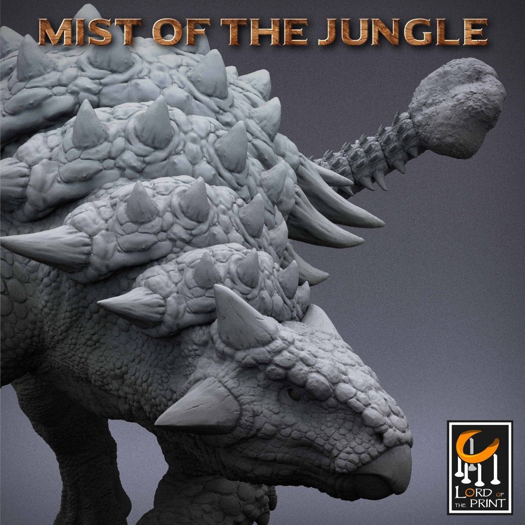 Ankylosaurus - Attacking (Sculpted by Lord of the Print)