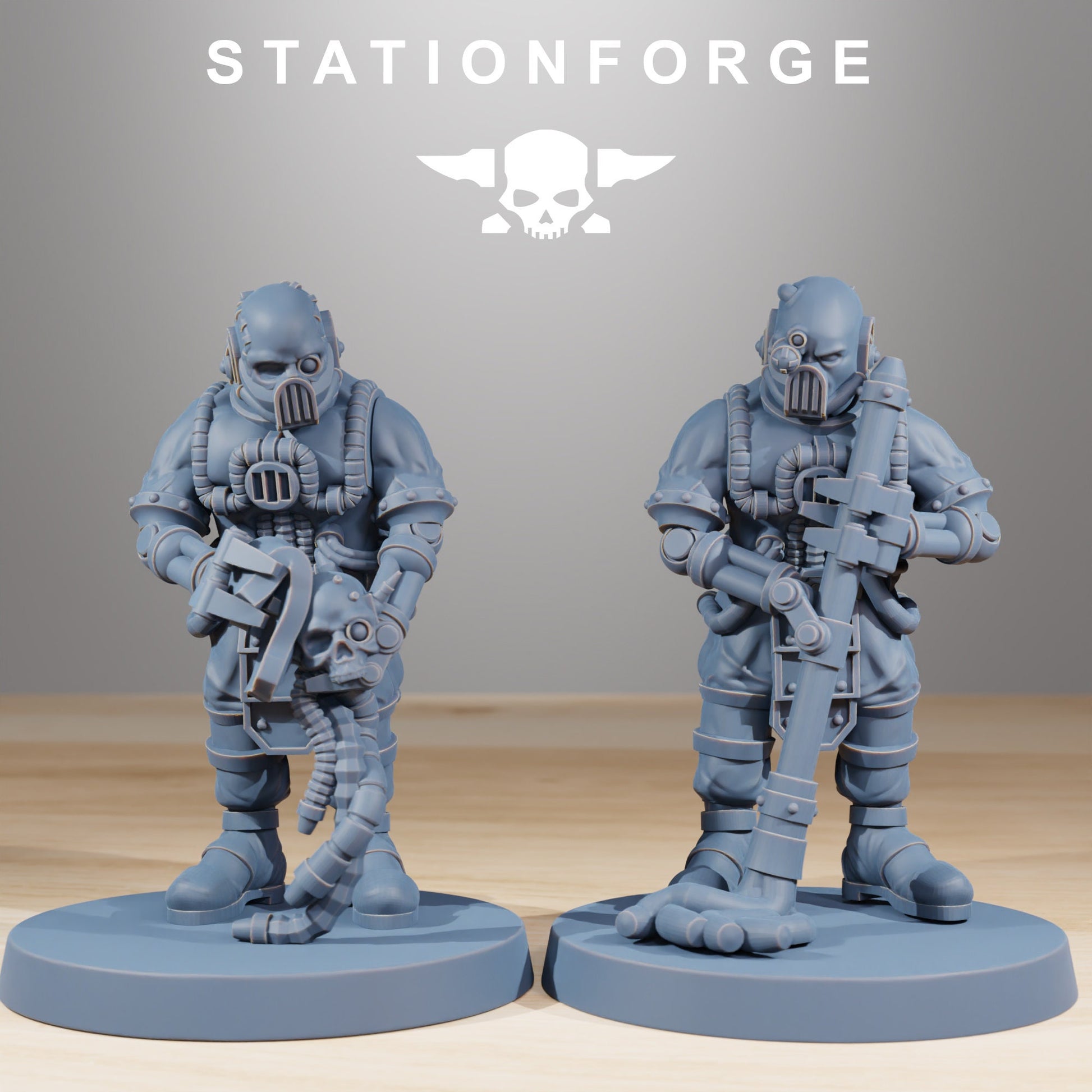 Scavenger Cyborgs - set of 10 (sculpted by Stationforge)