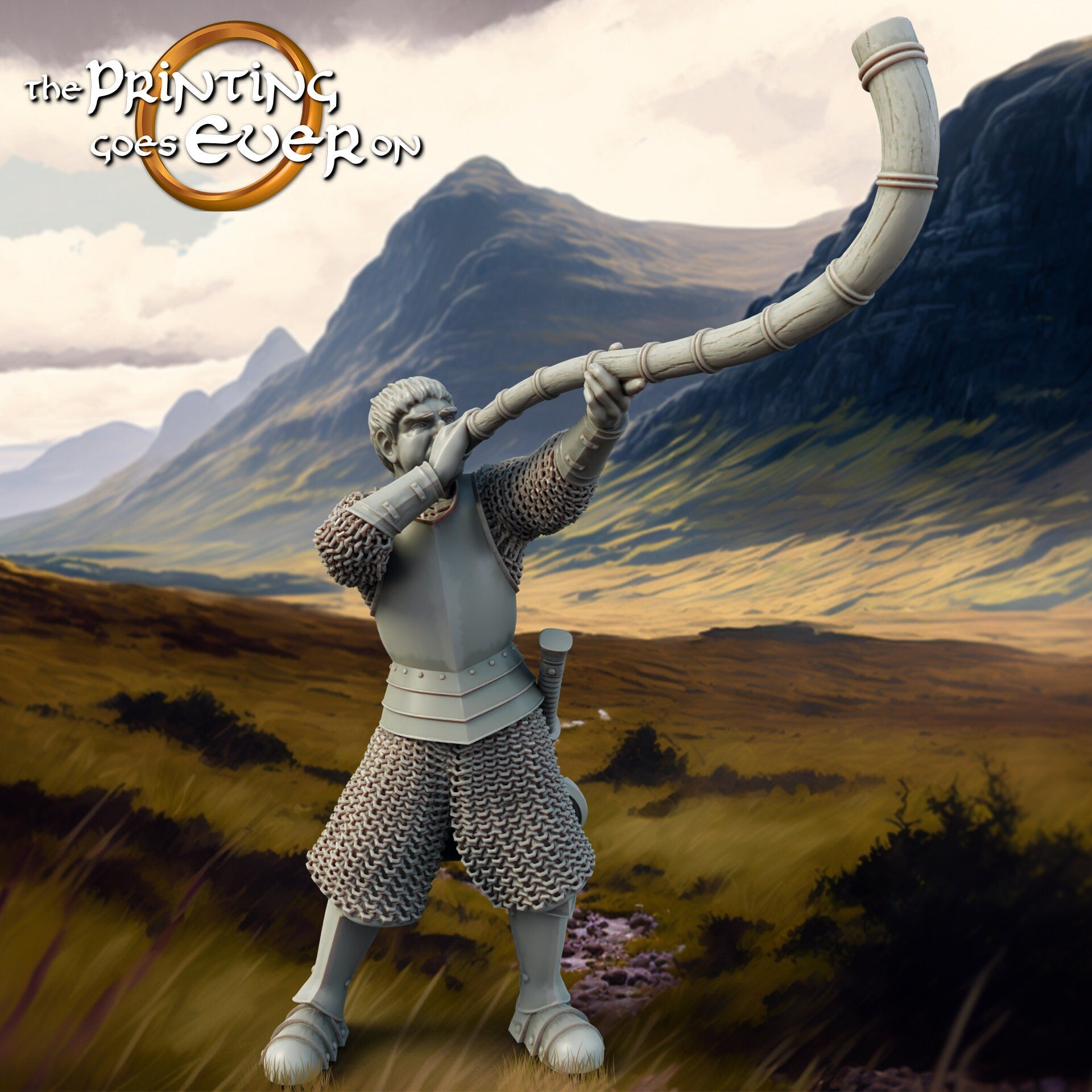 Axeman Musician - Allies and Fiefs - Vol. 1 (sculpted by Print Goes Ever On)