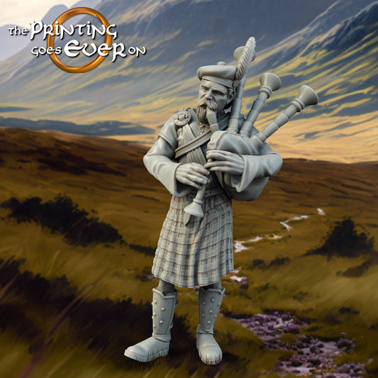 Clansmen Musician - Allies and Fiefs - Vol. 1 (sculpted by Print Goes Ever On)