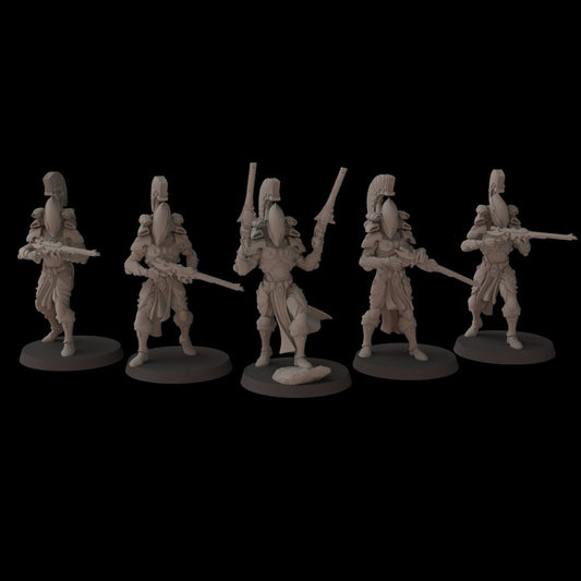 Aeterni Elite Guards - set of 5 (Sculpted by Fantasy Cult Miniatures)