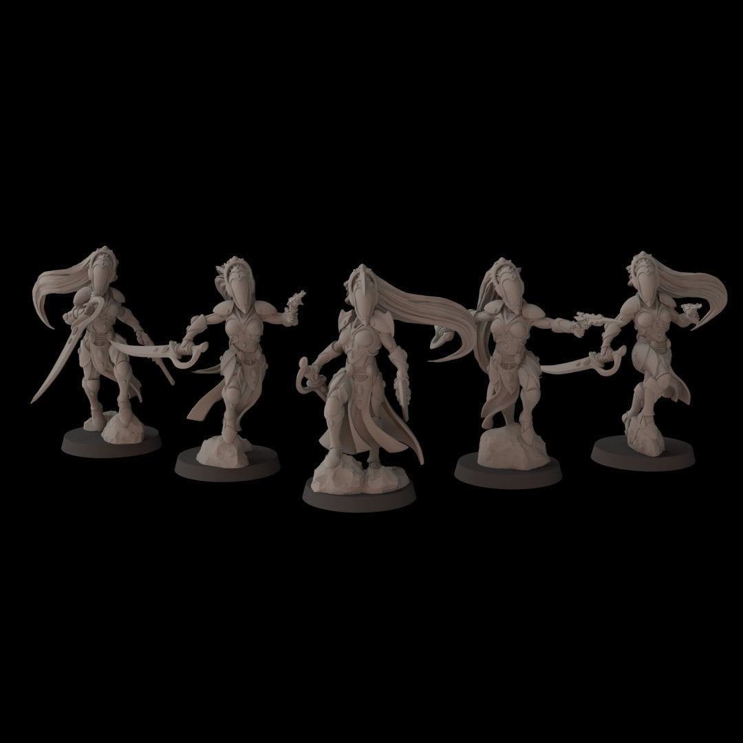 Aeterni Wild Maidens - set of 5 (Sculpted by Fantasy Cult Miniatures)