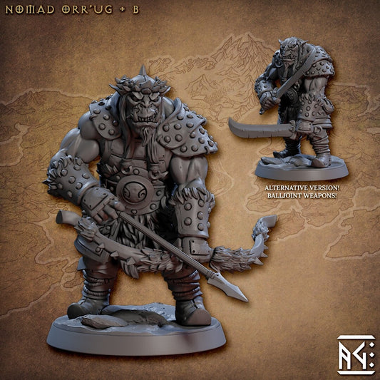 Nomad Orr'ug B - Nomad Orr'ugs (30mm base) (sculpted by Artisans Guild)