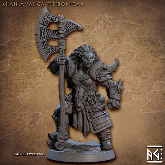 Khan Avarga - Tomor Gar - Nomad Orr'ugs (30mm base) (sculpted by Artisans Guild)