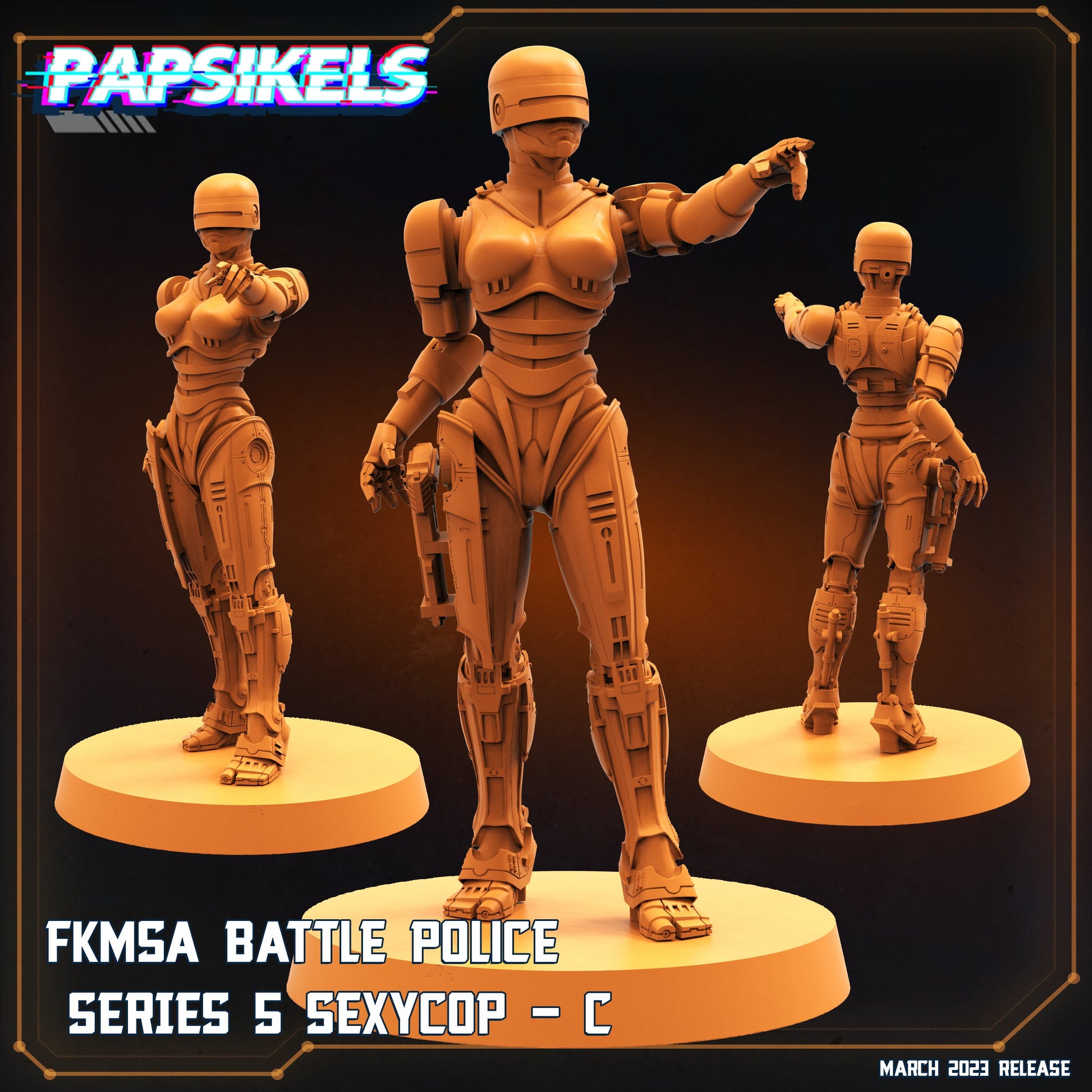 FKSMA Battle Police - Series 5 Sexycop B (sculpted by Papsikels)