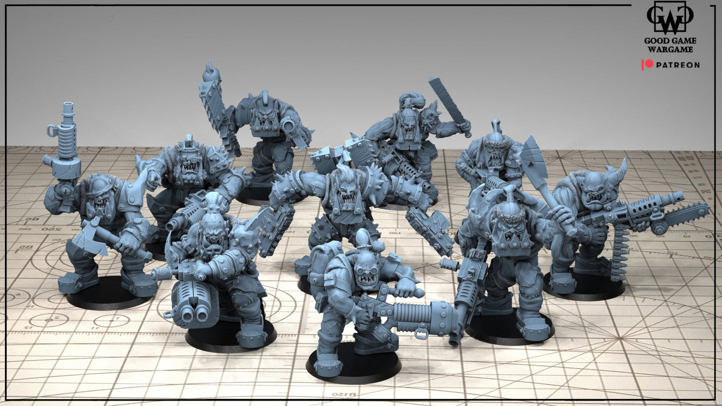 Biga Tooth Boys Squad (10) (Sculpted by Good Game Wargame)