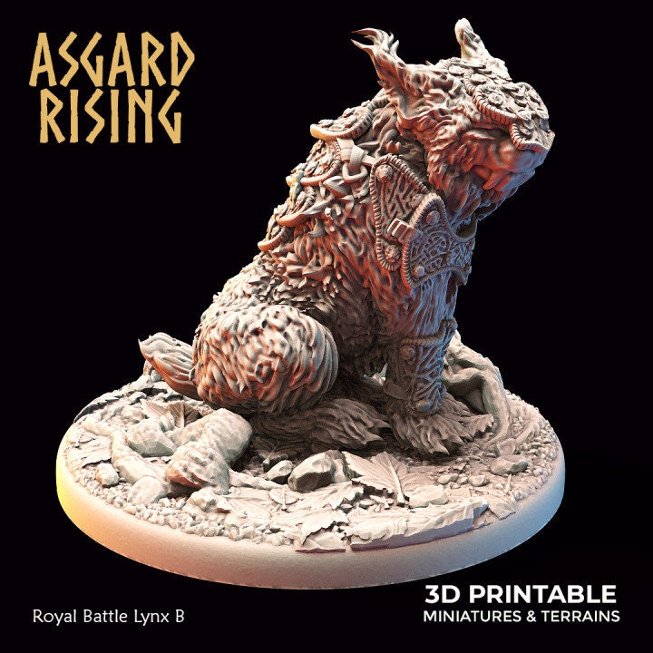 Wild Lynxes / Royal Battle Lynxes (6) sculpted by Asgard Rising