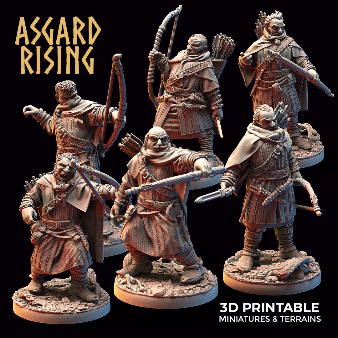 Viking Rangers (6) (Sculpted by Asgard Rising)