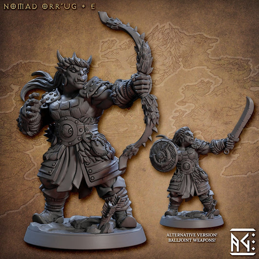 Nomad Orr'ug E - Nomad Orr'ugs (30mm base) (sculpted by Artisans Guild)