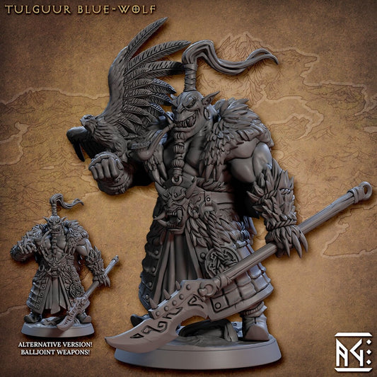 Tulguur Bluewolf - Nomad Orr'ugs (30mm base) (sculpted by Artisans Guild)