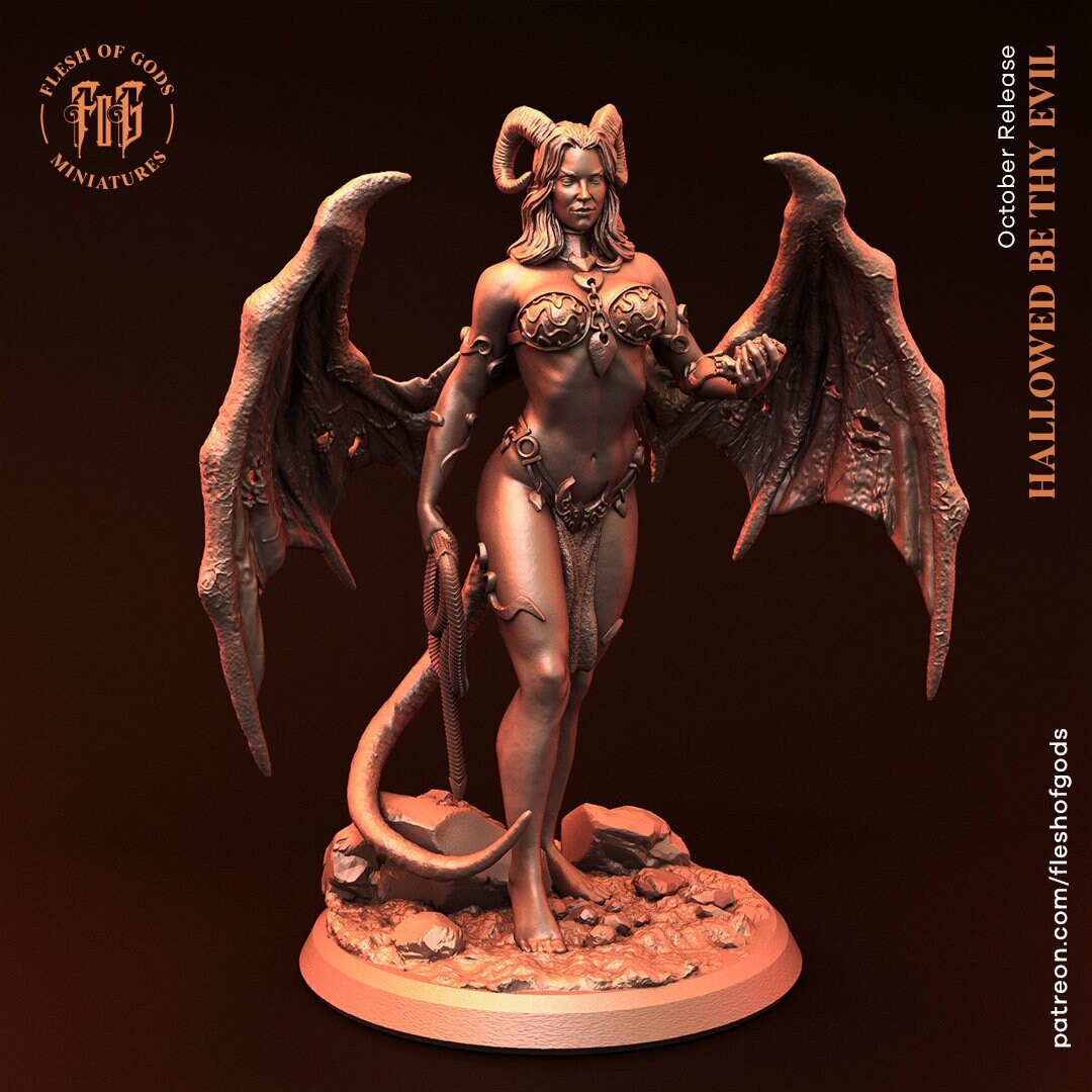 Succubus - Hallowed Be Thy Evil (sculpted by Flesh of Gods miniatures)