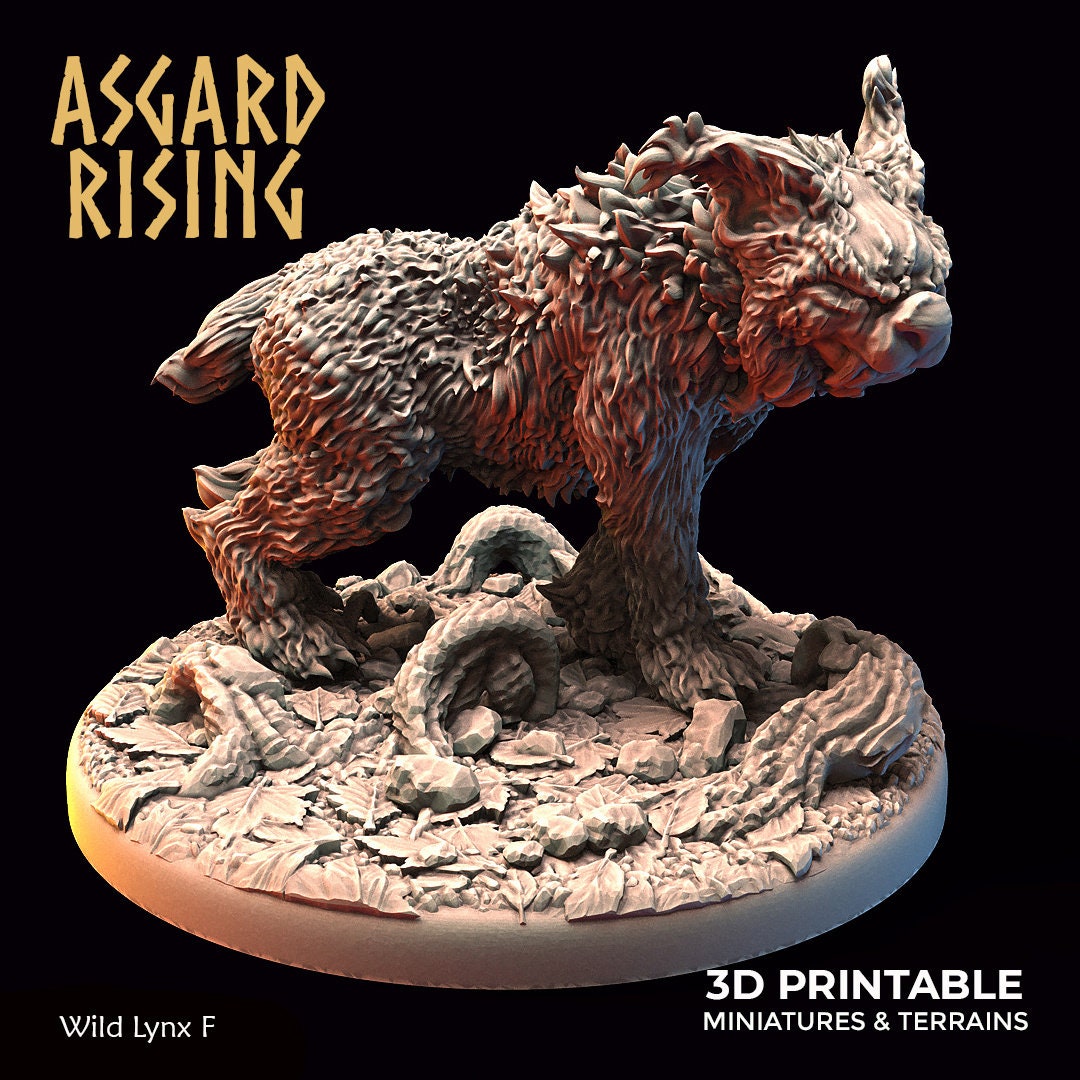 Wild Lynxes / Royal Battle Lynxes (6) sculpted by Asgard Rising