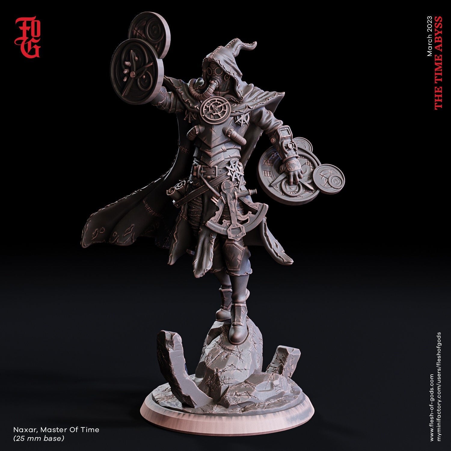 Naxar, Master of Time - The Time Abyss (sculpted by Flesh of Gods miniatures)