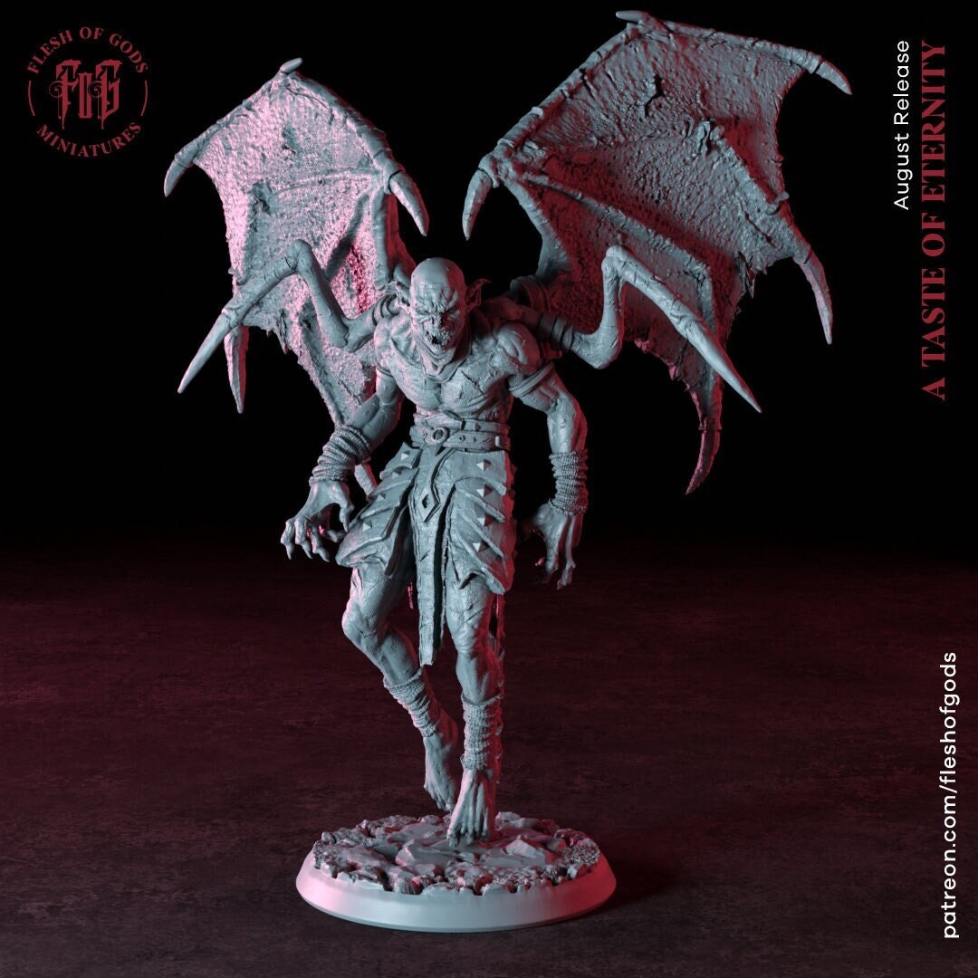 Nozhul the Eternal - Vampire God - Taste of Eternity (sculpted by Flesh of Gods miniatures)