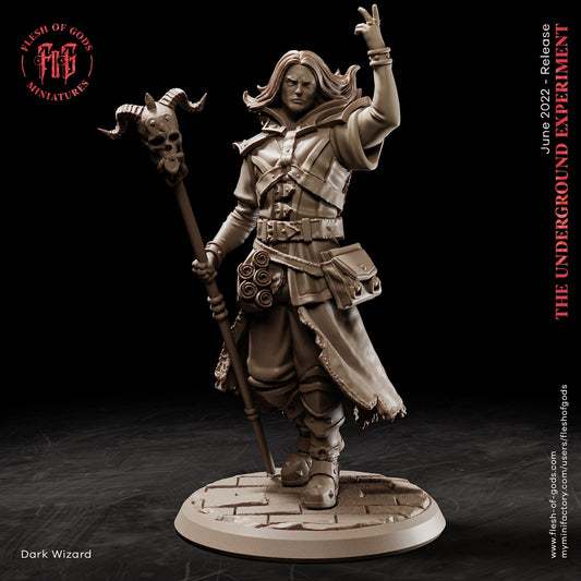 Dark Wizard - The Underground Experiement (sculpted by Flesh of Gods miniatures)