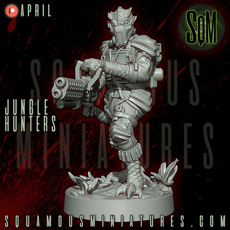 Jungle Hunters - Set of 6 (Sculpted by Squamous Miniatures)