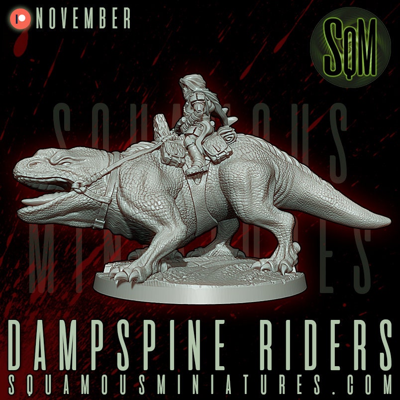 Dampsine Rider (1) (Sculpted by Squamous Miniatures)